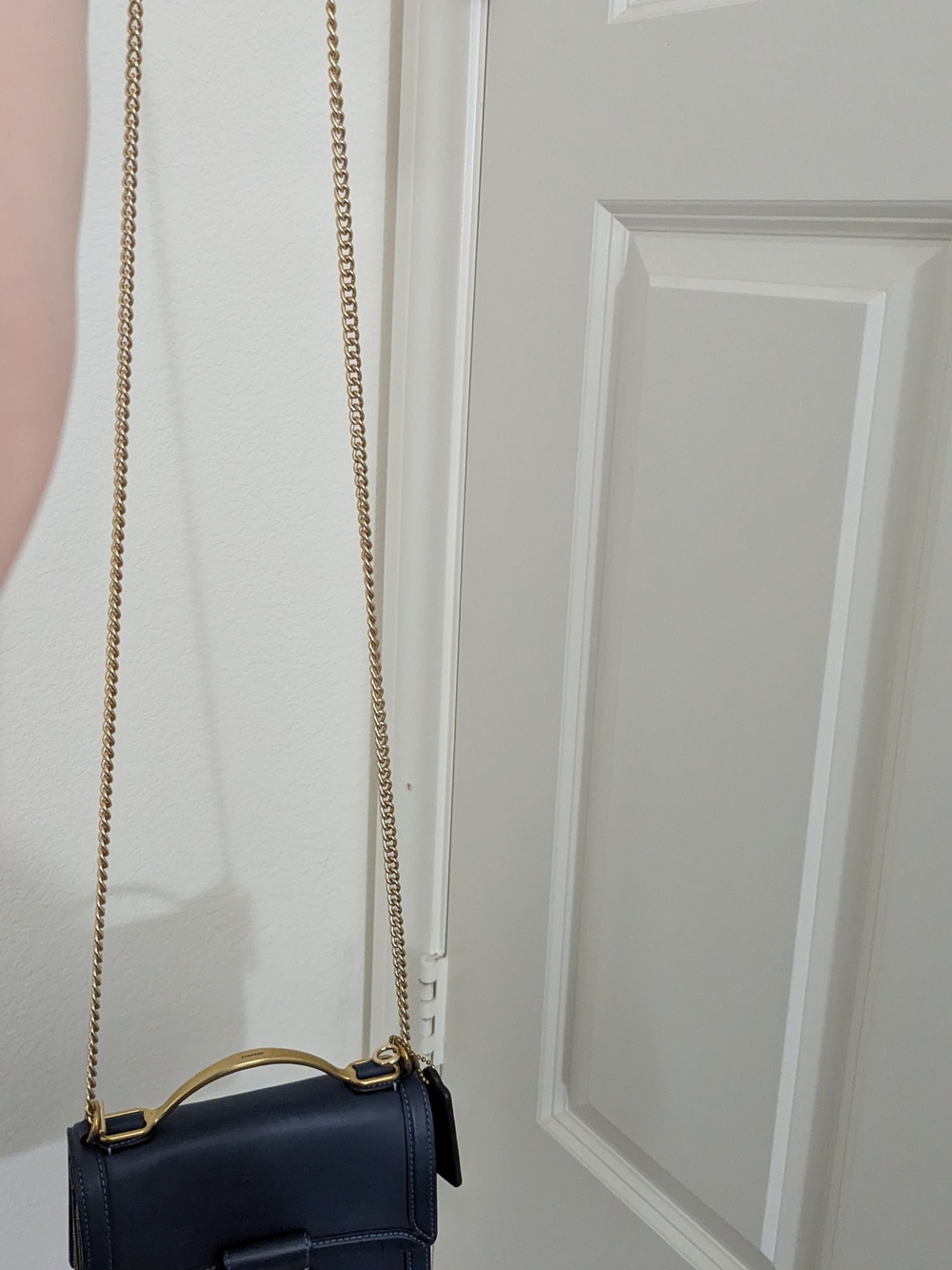 Coach 1941 Riley 18 Peacock Blue Leather Top Handle Bag 74615 Pre-owned EUC - Picture 12 of 16